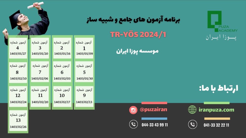 برنامه آزمون های جامع یوس مرکزی